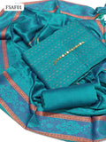 Sussi Fabric Cool Colour Malti Bindi Shirt With Same Colour Full Heavy Self Jacquard Shawl And Same Colour Plain Trouser 3Pc Dress
