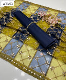 Kataan Silk Fabric Shirt With Net 9Mm Embroidery Heavy Dupatta And Kataan Silk Trouser 3Pc Dress