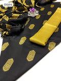 SUSSI FABRIC JACQUARD WORK SHIRT WITH HEAVY JACQUARD SHAWL DUPPATTA AND SUSSI PLAIN TROUSER 3PC DRESS