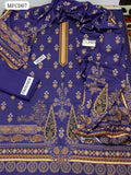 LINEN FABRIC FRONT, BACK FULL DIGITAL PRINTED SHIRT With LINEN DIGITAL PRINTED DUPATTA AND LINEN DAYED TROUZER 3PC DRESS