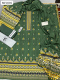LINEN FABRIC FRONT, BACK FULL DIGITAL PRINTED SHIRT With LINEN DIGITAL PRINTED DUPATTA AND LINEN DAYED TROUZER 3PC DRESS