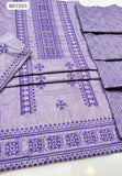 Khaddar Fabric Cross Stitch Karahi Work Shirt With Block Print Dupatta And Embroidery Trouser 3Pc Dress