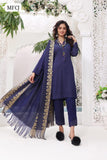 Sussi Fabric Jacquard Bindi Jaal Shirt With Jacquard Bindi Border Dupatta And Plain Trouser Along 3pc Dress