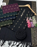 Khaadi Acrylic Fabric Jacquard Booti Work Shirt With Jacquard Border Acrylic Khaadi Dupatta And Acrylic Khaadi Trouser 3Pc Dress