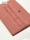 Karandi Khadder Fabric Handmade Tarkashi Work Full Suit With 8 Button