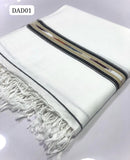﻿Wool Swati Shawl Gents Shawl Only Black and White Available Full Size Shawl