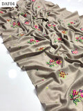 Pashmina Elegant And Beautiful Cross Stich Machine Overall Embroidery Work Shawl