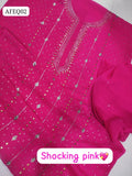 Stuff Bember Crinkle Chiffon Mukaish Gala Jaal Shirt, Along With Bember Crinkle Chiffon Mukaish Work Dupatta 2pcs Dress