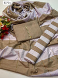 Stuff Soft Cotton Plain Shirt And Zari lining Trouser Along With Soft Cotton Lining Dupatta 3pcs Dress