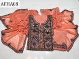 Stuff Soft Lawn Balochi Gala Front Boti Shirt, Embroided Trouser Along With Chiffon. 4 Side Boder Dupatta 3pcs Dress