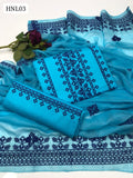 Fabric Lawn Computer Cross Stitch Embroidery Over All Work Shirt Along With Lawn Trouser embroidered And Chiffon Embroidery Work 4 Side Border Embroidered Dupatta 3pc Dress&nbsp;