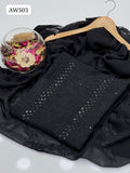 Stuff Chiffon Handmade Shadow Sheesha Gala Full Jall With Bail Dupatta 2Pc Dress