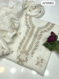 Stuff Paper Cotton Pakka Bor Gala &nbsp;Shirt, Along With Paper Cotton Embroided Dupatta 2pcs Dress