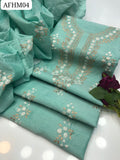 Stuff Paper Cotton Pakka Bor Gala &nbsp;Shirt, Along With Paper Cotton Embroided Dupatta 2pcs Dress