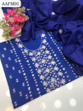 Stuff Lawn Bnarsi Gala With Handmade mirror All Over Embroidery Shirt With Lawn Embroidery Dupatta And Trouser 3PC Dress