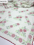 Pure Lawn Chaddar Traditiona; Multanni Handmade Embroidery Four Sided Handmade Border