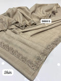 Stuff Pashmina Elegant And Beautiful Stones Work Four Sided Shawls