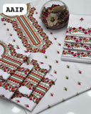 Stuff Cotton Pakka Gala Phulkari Multiple Embroidery Shirt And Embroidery Trouser 2PC Dress