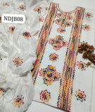 STuff Lawn 70/70 Handmade Afghani Gala Neat Work Botique Style Shirt And Lawn DUpatta With Same Troouser 3PC Dress