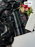 summer Paper cotton beautiful work shirt  •summer Paper molty work duppata  •Ckin kari trouser 3 piece