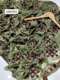 Stuff Pure Krinkle Chiffon Full Heavy Embroidery 9MM Sequence Work Shawl