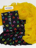 Stuff Cotton lawn Printed SHirt And Trouser With Sequence Work Khaadi Dupatta 3PC Dress