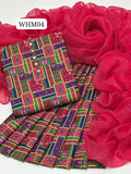 Stuff Cotton lawn Printed SHirt And Trouser With Sequence Work Khaadi Dupatta 3PC Dress
