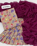 Stuff Cotton lawn Printed SHirt And Trouser With Sequence Work Khaadi Dupatta 3PC Dress