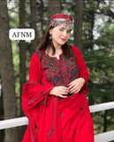Stuff Soft Lawn balochi Gala Front Boti Shirt, Embroided Trouser Along With Chiffon. 4 Side Boder Dupatta 3pcs Dress
