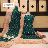 Soft Arabic Linen Fabric Hand Made Chunri Shirt With Linen Chunri Dupatta And Linen Chunri Trouser 3Pc Dress