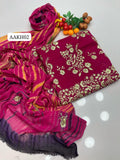 Stuff Lawn Fancy Daman Gotta All Over Shirt And Plain Trouser With Spanish Tye And Dye Embroidery Dupatta 3PC Dress