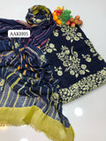 Stuff Lawn Fancy Daman Gotta All Over Shirt And Plain Trouser With Spanish Tye And Dye Embroidery Dupatta 3PC Dress