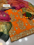 Stuff Lawn Fancy Daman Gotta All Over Shirt And Plain Trouser With Spanish Tye And Dye Embroidery Dupatta 3PC Dress