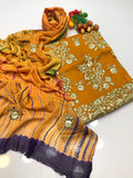 Stuff Lawn Fancy Daman Gotta All Over Shirt And Plain Trouser With Spanish Tye And Dye Embroidery Dupatta 3PC Dress