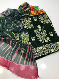 Stuff Lawn Fancy Daman Gotta All Over Shirt And Plain Trouser With Spanish Tye And Dye Embroidery Dupatta 3PC Dress