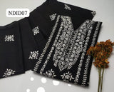 Stuff Pure Lawn 100/100 Handmade Pakka Mirror Gala Botiqe Style Neat Work Shirt And Plain Trouser With Lawn Embroidery Dupatta 3PC Dress