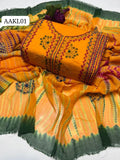 Stuff Lawn afghani Miror handmade All Over Embroidery Shirt And Chiffon Tye And Dye Embroidery Dupatta With Lawn Trouser 3PC Dress
