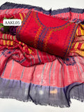 Stuff Lawn afghani Miror handmade All Over Embroidery Shirt And Chiffon Tye And Dye Embroidery Dupatta With Lawn Trouser 3PC Dress