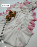 Stuff Soft Swiss Lawn Chicken Kari 2 SIde Border Embroidery Chaddar