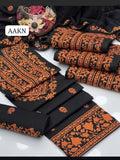 Stuff Lawn Cross Stich Embroidery Shirt And Karinkle Chiffon Embroidery Dupatta With Embroidery Trouser 3PC Dress
