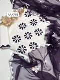 Stuff Cotton Applic Allover Work Shirt And Soft Cotton Trouser With chiffon Traditional Applic Dupatta &nbsp;3PC Dress