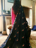STuff Swiss Lawn Fabric Elegant And Beautiful Machine Cross Sticht Embroidery Chaddar