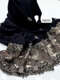 Stuff Swiss Lawn Fabric Elegant And Beautiful Machine Cross Sticht Embroidery Chaddar