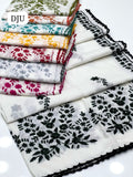 Stuff Pure Lawn Chadar Elegant And Beautiful Multani Hand Made Embroidered Chaddar