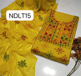 Stuff:::: Pure lown100/100 hande made Afgani Gala Jall Neat work Shirt And Plain lawn Trouser With Shafoon Embroidery Dupatta 3PC Dress