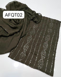 Stuff Bember Crinkle &nbsp;Mukaish &nbsp;Jaal &nbsp;Shirt, Along with bember Crinkle Mukaish Work Dupatta 2pcs &nbsp;Dress