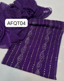 Stuff Bember Crinkle &nbsp;Mukaish &nbsp;Jaal &nbsp;Shirt, Along with bember Crinkle Mukaish Work Dupatta 2pcs &nbsp;Dress