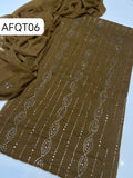 Stuff Bember Crinkle &nbsp;Mukaish &nbsp;Jaal &nbsp;Shirt, Along with bember Crinkle Mukaish Work Dupatta 2pcs &nbsp;Dress