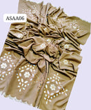 Double Palla  Lazer Cutwork Boarder   Elegant & Beautiful swiss lawn Lazer Cutwork Chaddar