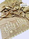 Double Palla  Lazer Cutwork Boarder   Elegant & Beautiful swiss lawn Lazer Cutwork Chaddar